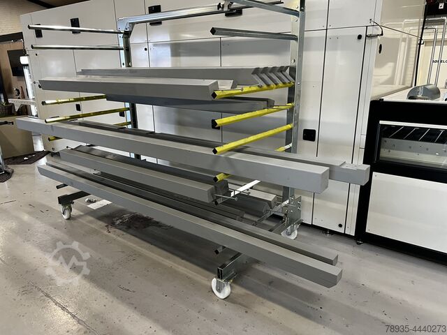 Jack stand drying waggon Bruhn Stapelwagen Trocknungswagen Hordenwagen