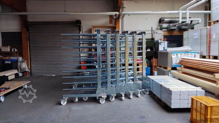 Jack stand drying waggon Bruhn Stapelwagen Trocknungswagen Hordenwagen
