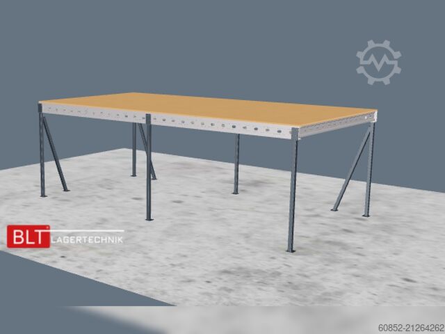 Lagerbühne 5x10m Lagerbühne , Belastung : 500kg/qm Unterkante: 3m ,ca. 50qm , Systembühne