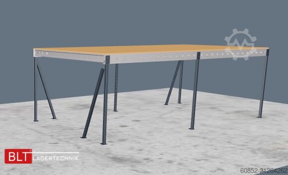 Lagerbühne 5x10m Lagerbühne , Belastung : 500kg/qm Unterkante: 3m ,ca. 50qm , Systembühne
