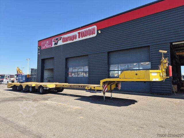 Long material semitrailer Trax PORTE ENGINS 4 ESSIEUX EXTENSIBLE