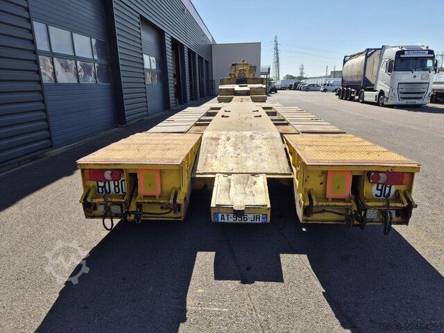 Long material semitrailer Trax PORTE ENGINS 4 ESSIEUX EXTENSIBLE