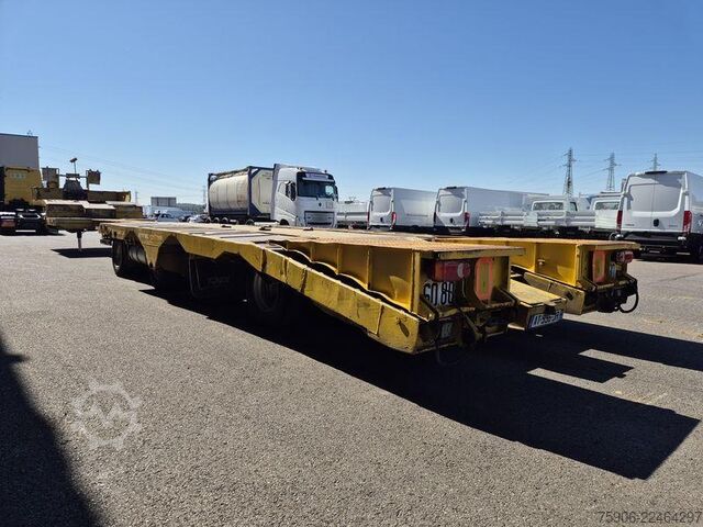 Long material semitrailer Trax PORTE ENGINS 4 ESSIEUX EXTENSIBLE