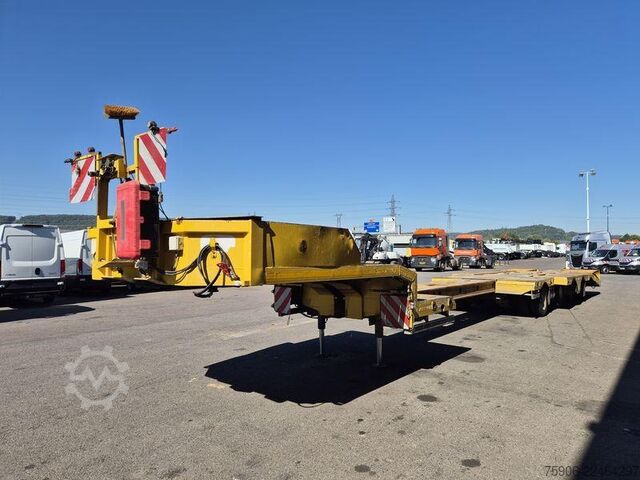Long material semitrailer Trax PORTE ENGINS 4 ESSIEUX EXTENSIBLE