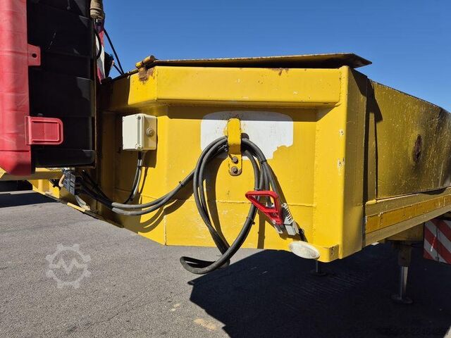 Long material semitrailer Trax PORTE ENGINS 4 ESSIEUX EXTENSIBLE
