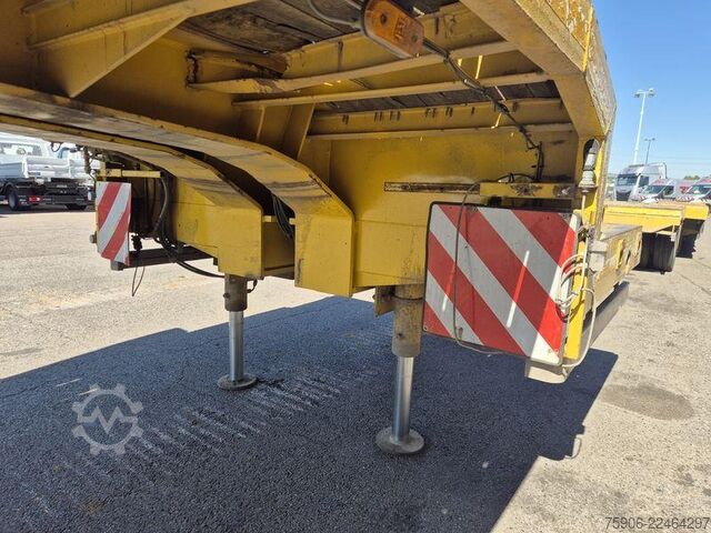 Long material semitrailer Trax PORTE ENGINS 4 ESSIEUX EXTENSIBLE