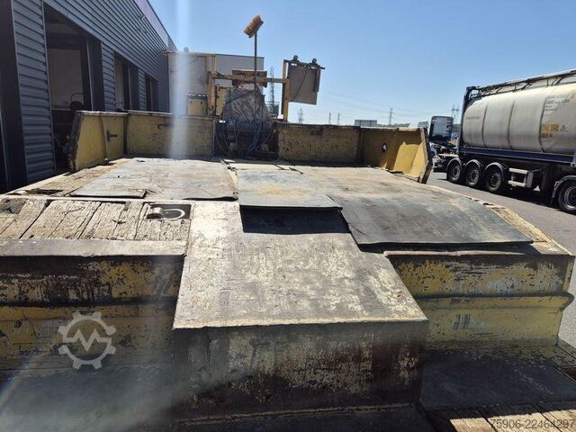 Long material semitrailer Trax PORTE ENGINS 4 ESSIEUX EXTENSIBLE