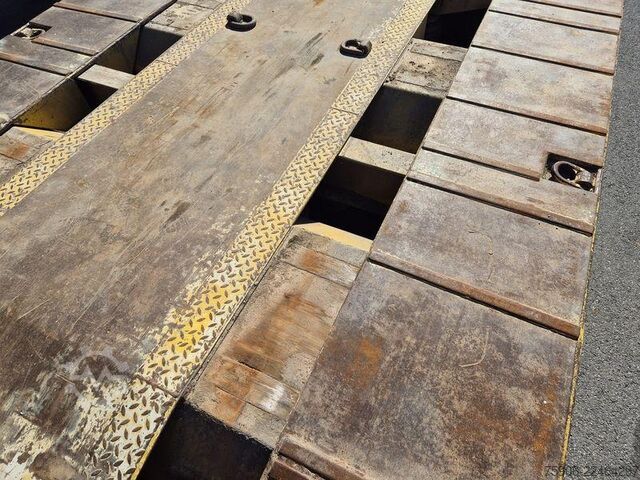 Long material semitrailer Trax PORTE ENGINS 4 ESSIEUX EXTENSIBLE