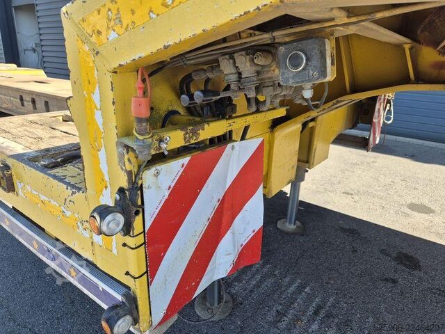 Long material semitrailer Trax PORTE ENGINS 4 ESSIEUX EXTENSIBLE