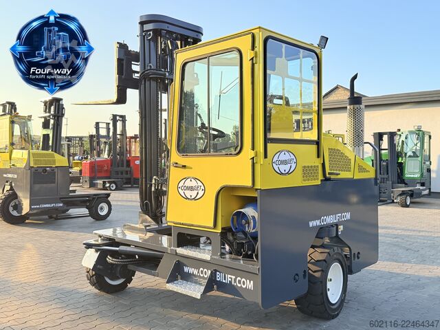 4-way forklift Combilift C5000 XL GAS TRIPLEX 6920 FORK POSITIONE