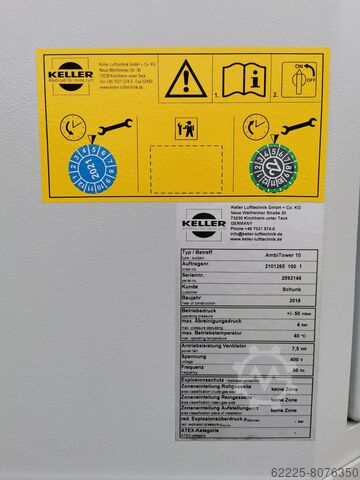 Smoke Extraction,Filtering KELLER Keller Lufttechnik AmbiTower 10