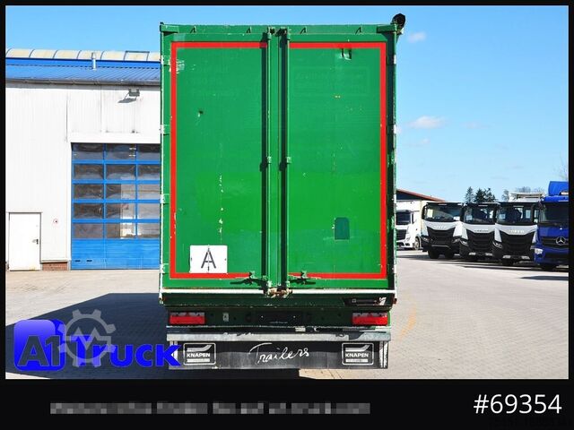 Walking floor semitrailer KNAPEN K100, Lift, SAF