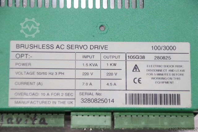 AC Servo Drive Control Techniques MAXAX 100/3000