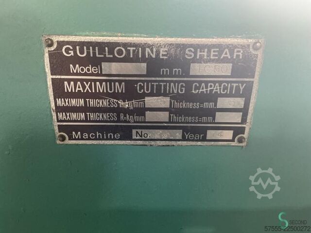 Sheet shears  Promecam 1050x3mm 1974 Promecam 