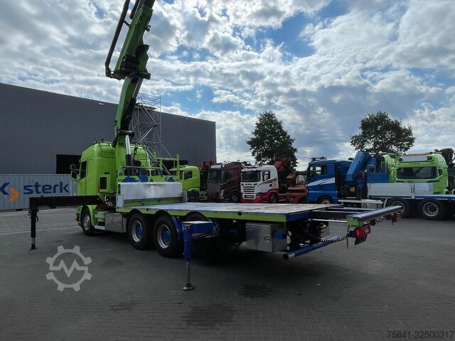 Crane truck Scania R520 R520 V8 LB 8x4*4HNB Effer 525 / 6S + JIB 6...