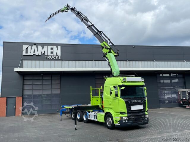 Crane truck Scania R520 R520 V8 LB 8x4*4HNB Effer 525 / 6S + JIB 6...