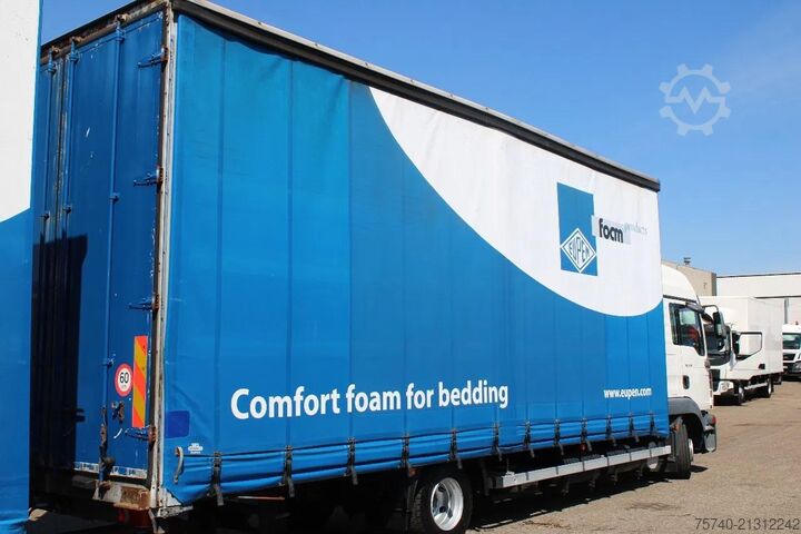 Curtain sided MAN TGL 8.210 + TRAILER + SLEEPCAB COMBI