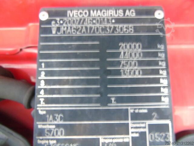 Curtain sided Iveco Stralis 460 + 6X2 + RETARDER + 2.73H + LIFT + E...