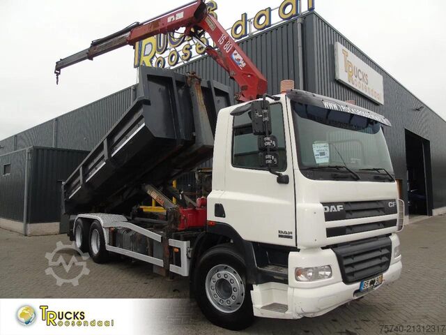 Kranwagen DAF CF 85.380 + MANUAL + HMF 1680 + HYVA + 6X2