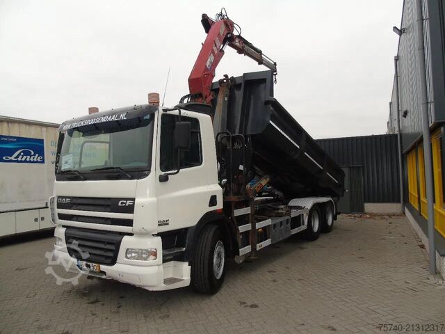 Kranwagen DAF CF 85.380 + MANUAL + HMF 1680 + HYVA + 6X2
