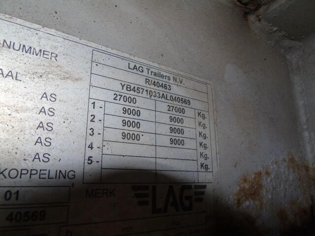 Plattformanhänger LAG 3 AXLE