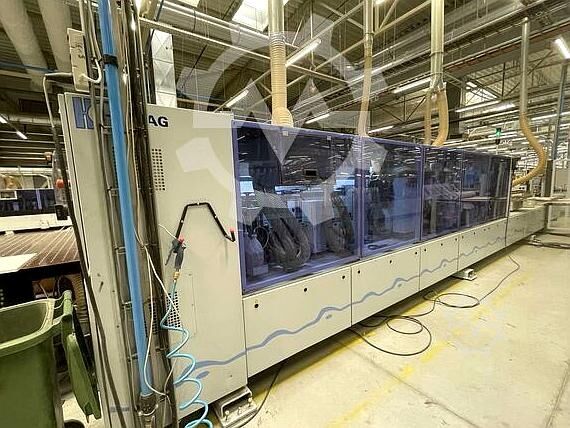 Automatic edge banding line with 4 machines HOMAG KAL Profi 330+KAL Profi 370+Profi TBL100