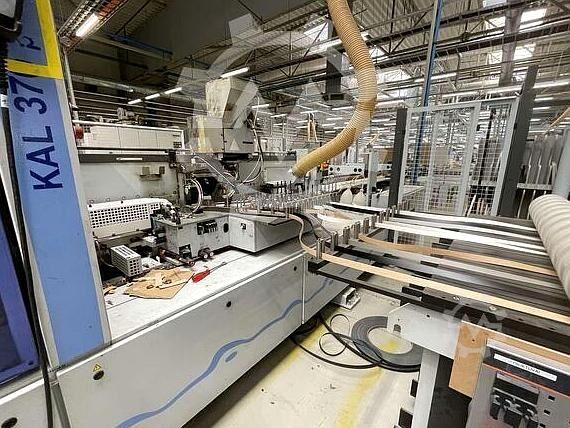 Automatic edge banding line with 4 machines HOMAG KAL Profi 330+KAL Profi 370+Profi TBL100