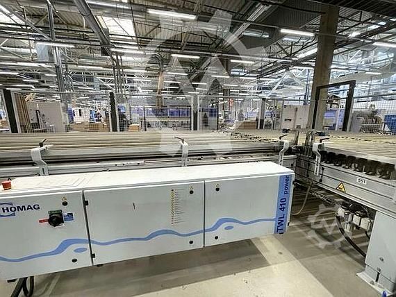 Automatic edge banding line with 4 machines HOMAG KAL Profi 330+KAL Profi 370+Profi TBL100