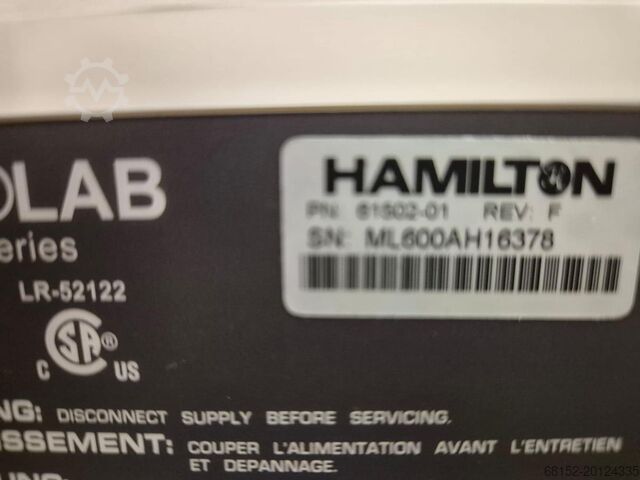 Hamilton Microlab 600 Series Dual Syringe Dispenser Hamilton Microlab 600