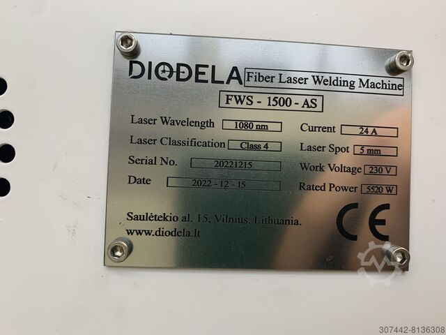 Handlaserschweißgerät 1500 Watt Diodela FWS-1500-AS