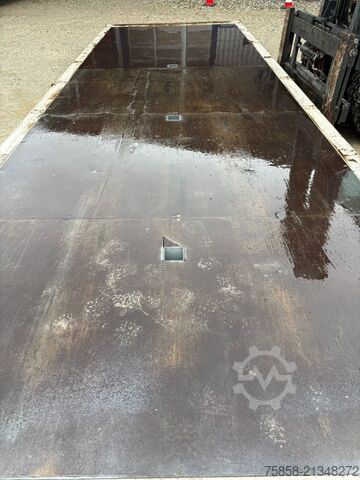 Wechselpritsche offen Krone Plattform 7,82m mit Steckrungen mittig