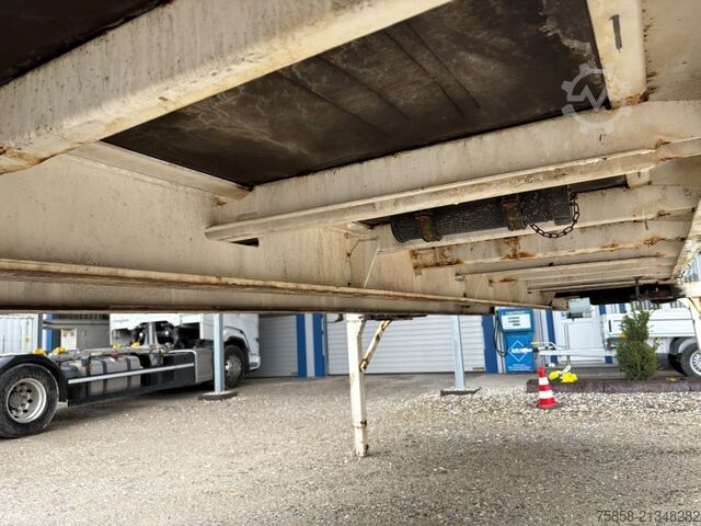 Wechselpritsche offen Krone Plattform 7,45m mit Steckrungen mittig