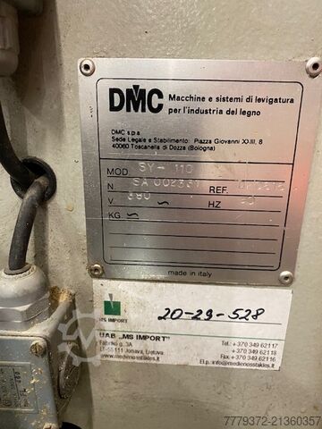 Wide belt sander DMC SY - 110