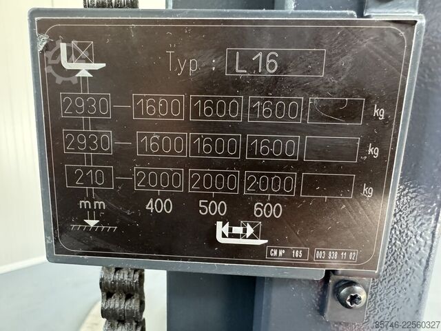 L 16 i (1173) * ATEX EX * Proplan 2G / Z1! LINDE L 16 i ( 1173 )  * Atex EX * Proplan 2G / Z1