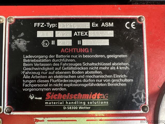 D 1216 ASM * Atex EX * 2G / Z1 * NEW battery !! SICHELSCHMIDT D 1216 ASM * Atex EX  * 2G / Z1 * NEW battery !!