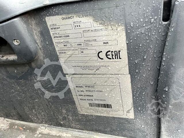Elektro 3 Rad-Stapler Toyota 8FBE20T