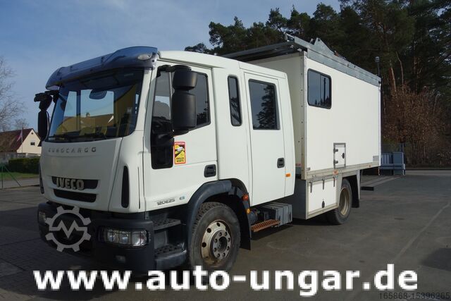 LKW mit Kofferaufbau Iveco Eurocargo 120E225Doka Koffer mobile Werk