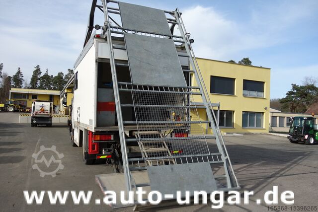 Truck with box body Iveco Eurocargo 120E225Doka Koffer mobile Werk