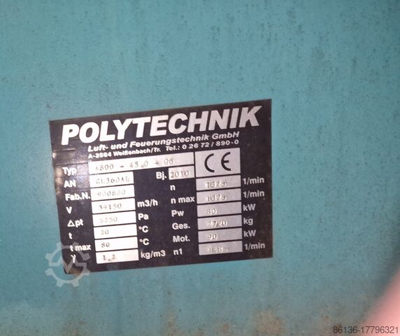 Stationäre Absauganlage Polytechnik A 800-45.0-G 6