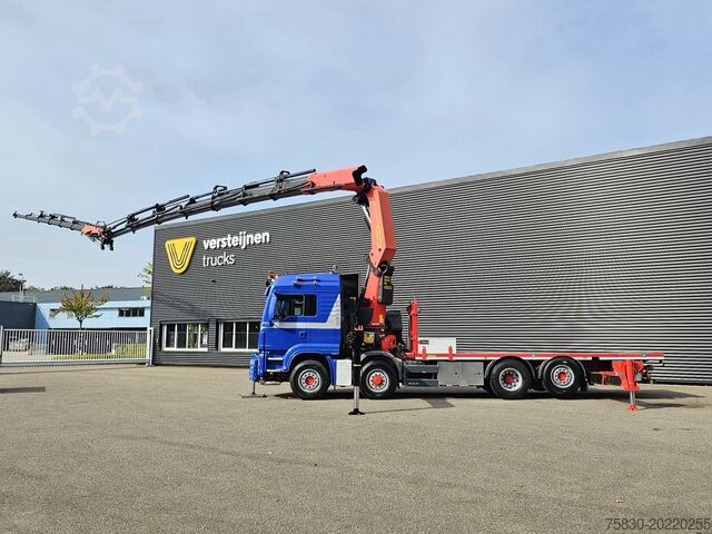 Crane truck MAN TGS 35.500 8x4-6 / PALFINGER 92 t/m CRANE +JIB