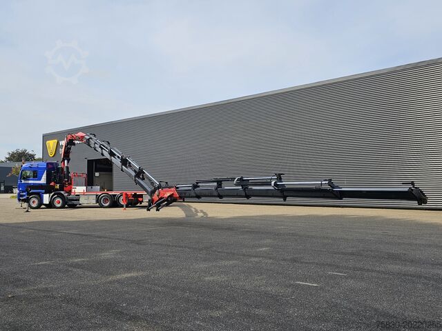 Crane truck MAN TGS 35.500 8x4-6 / PALFINGER 92 t/m CRANE +JIB