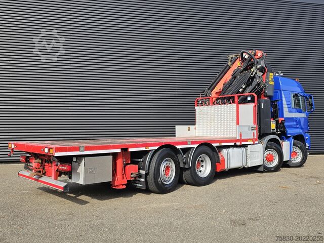Crane truck MAN TGS 35.500 8x4-6 / PALFINGER 92 t/m CRANE +JIB