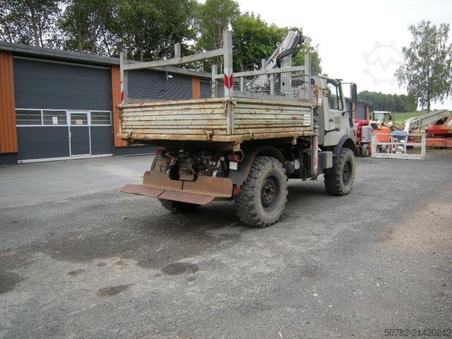 Dreiseitenkipper UNIMOG Unimog U1250 mit Kran