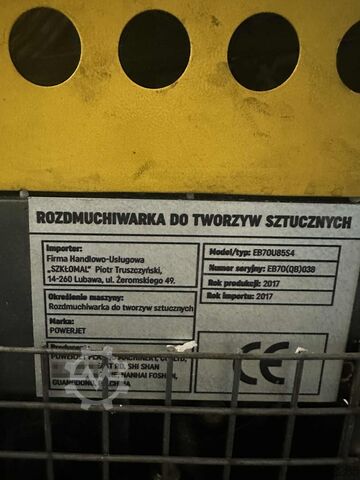 Blow molding extruder Powerjet Model/typ EB70U85S4