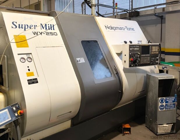 Nakamura twin-spindle lathe with double Y-axis Nakamura-Tome WY-250 SUPER MILL