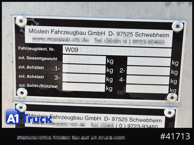 Low loader trailer Möslein TA 3, verzinkt verbreiterbar, Ladefläche 8770mm