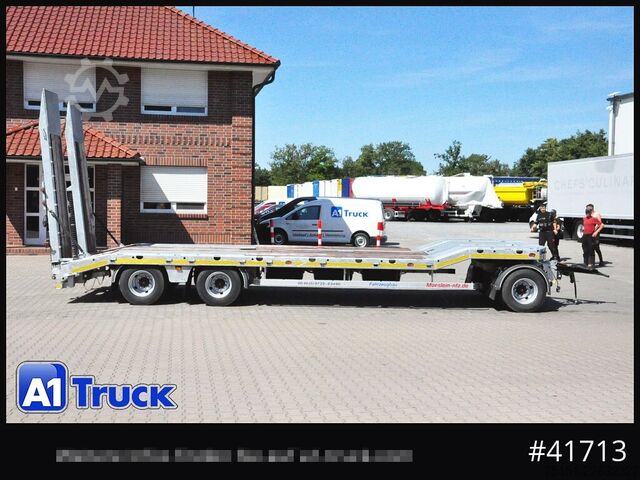Low loader trailer Möslein TA 3, verzinkt verbreiterbar, Ladefläche 8770mm
