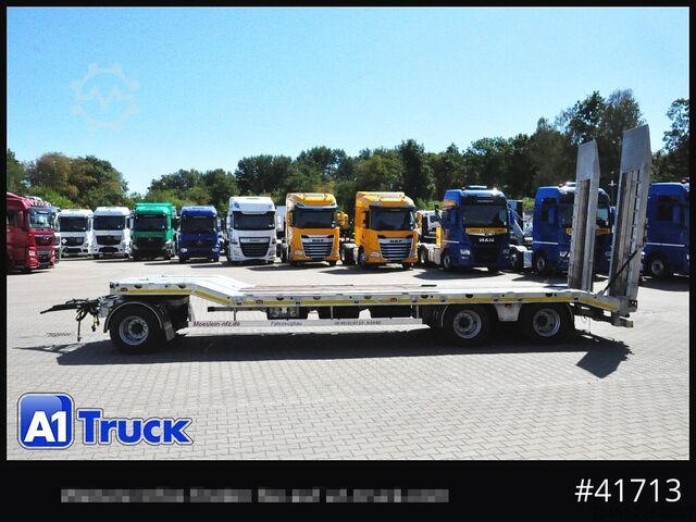 Low loader trailer Möslein TA 3, verzinkt verbreiterbar, Ladefläche 8770mm