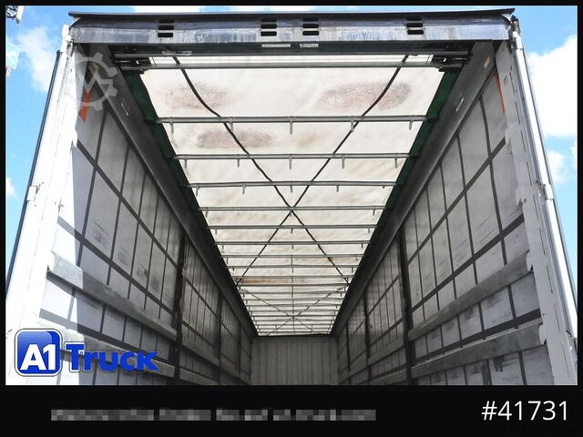 Open semitrailer with tarp KRONE SD, Mega,Lift, Staplerhalterung, Lenkachse