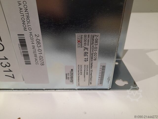 STEUERUNG HC014 AUTONOME SCHNITTSTELLE DG-IN HOMAG 2-083-01-0278